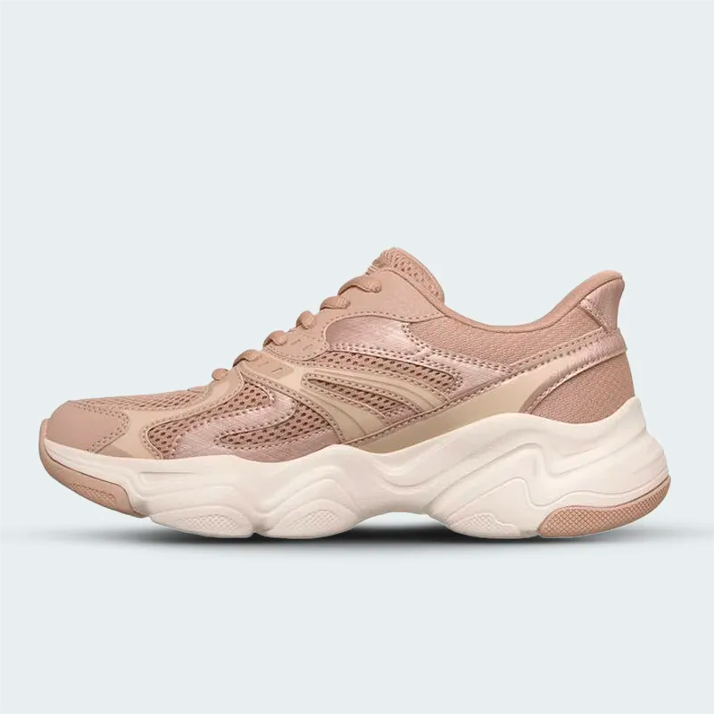 Tenis Skechers Bobs Diego Camel Mujer