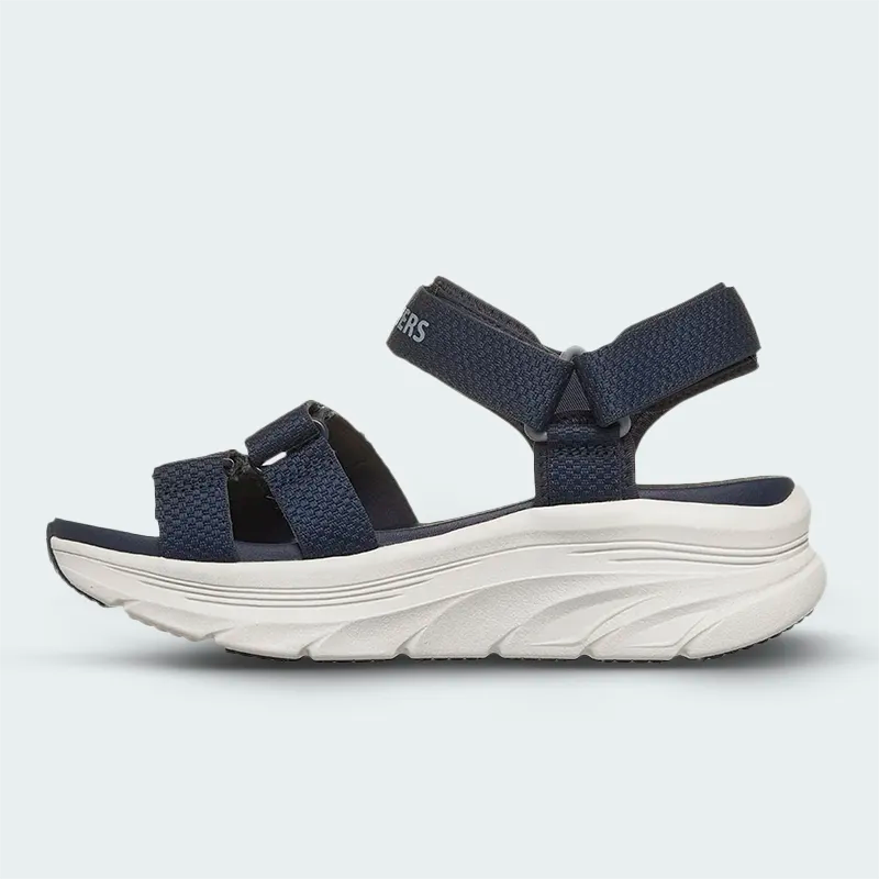 Sandalia Skechers Dlux Walker Azul Mujer