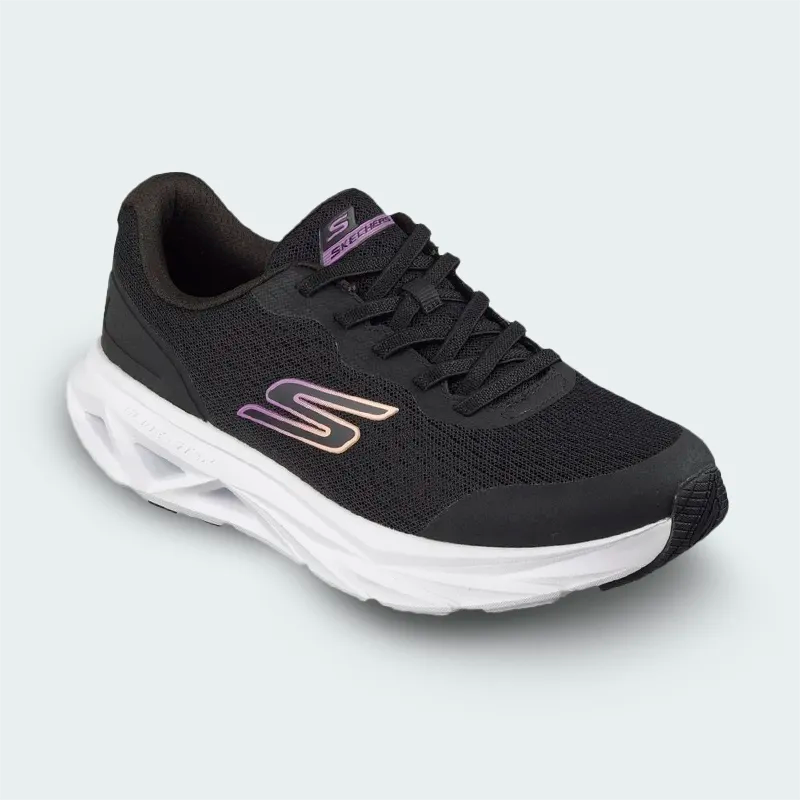 Tenis Skechers Glide Step Vortex Negro Mujer