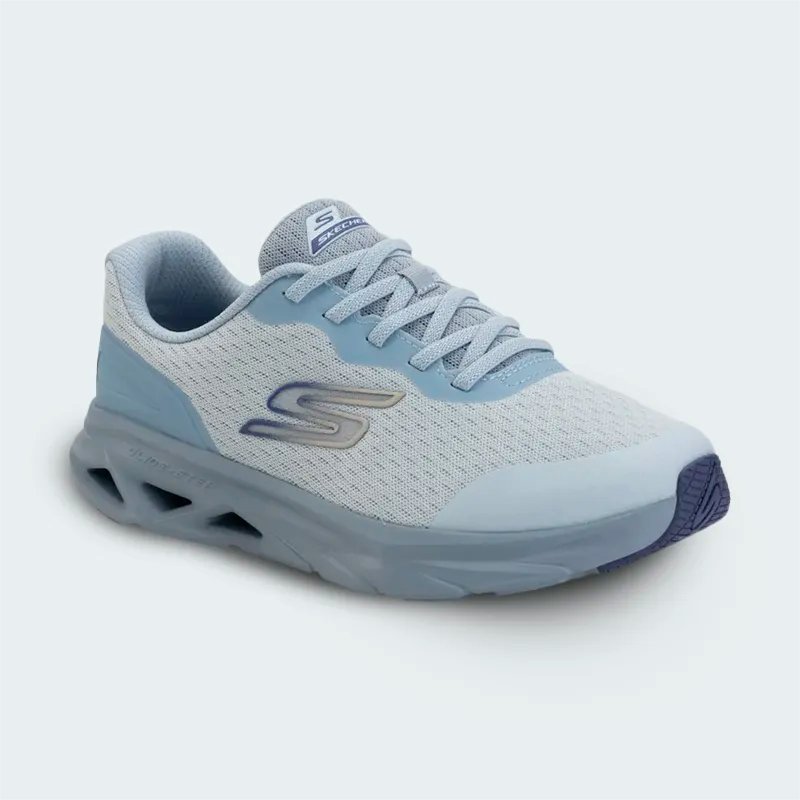 Tenis Skechers Glide Step Vortex Azul Claro Mujer