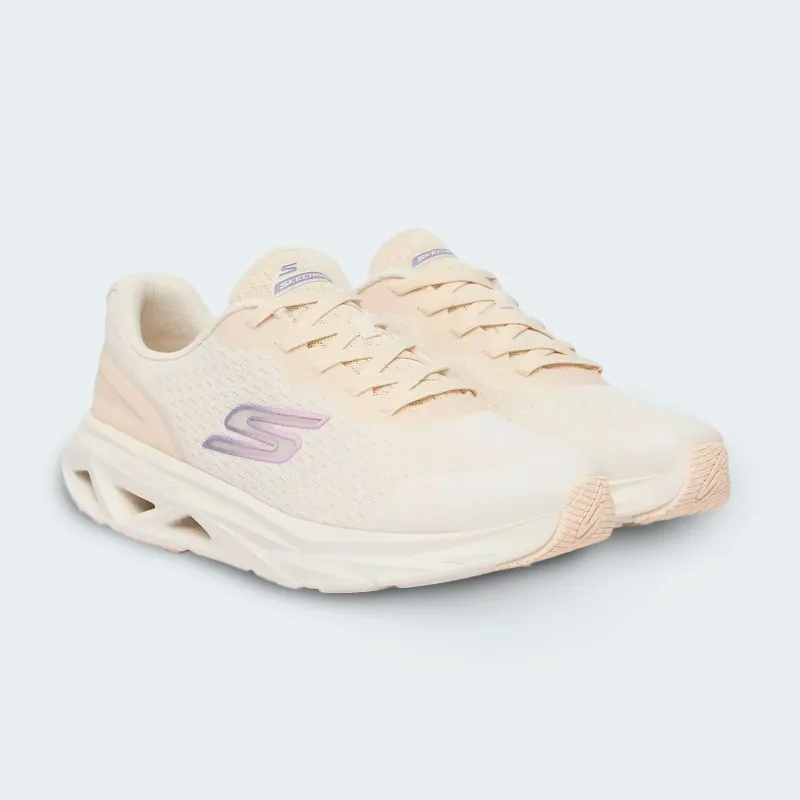 Tenis Skechers Glide Step Vortex Beige Mujer