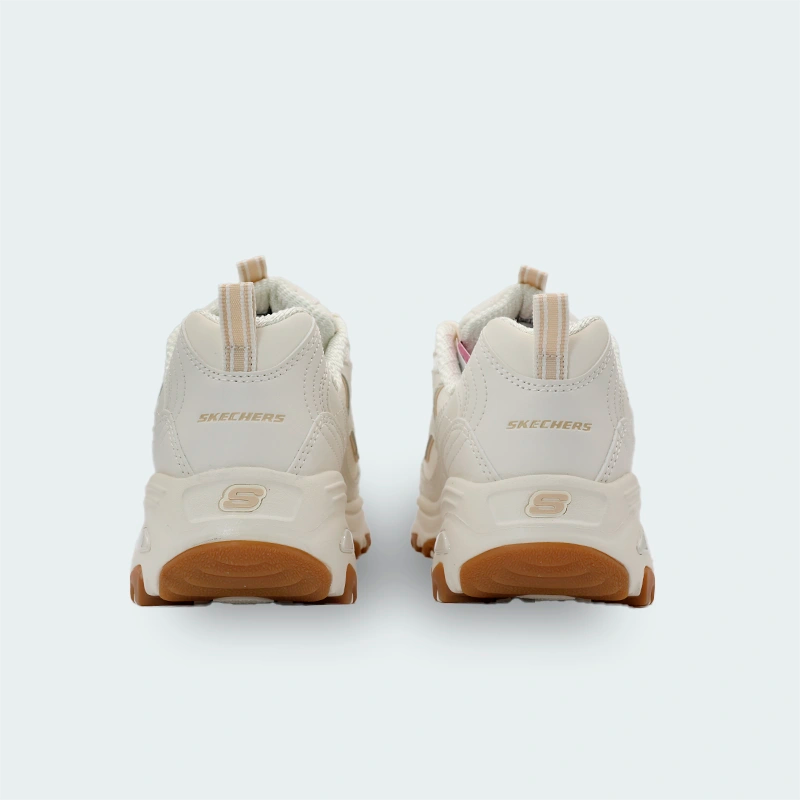 Tenis Skechers D'Lites Good Neutral Beige Mujer