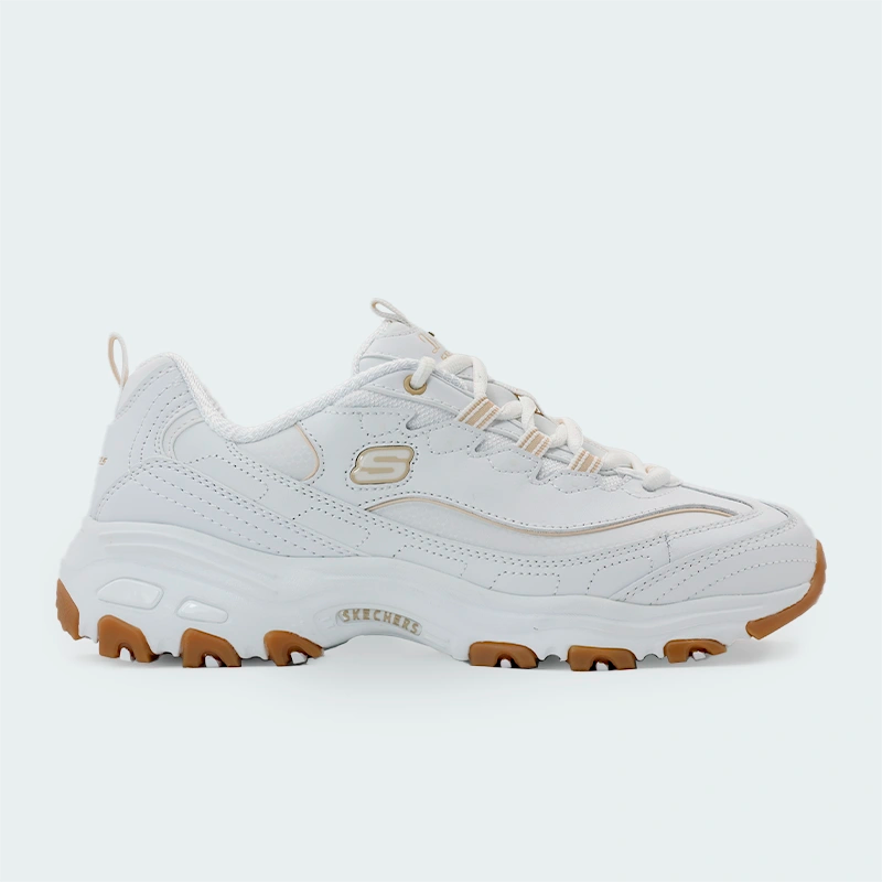 Tenis Skechers D'Lites Good Neutral Blanco Mujer