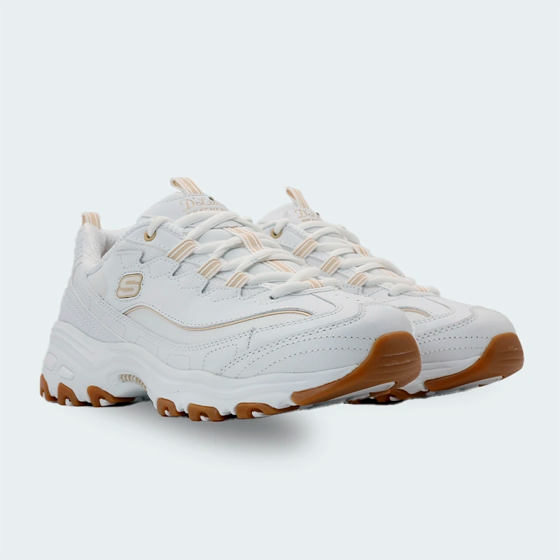 Tenis Skechers D'Lites Good Neutral Blanco Mujer