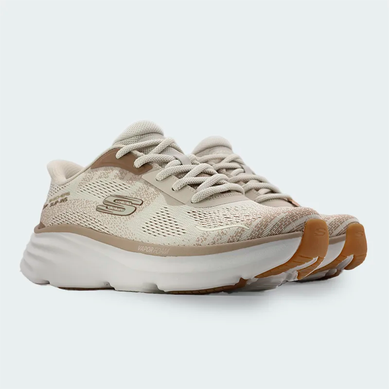 Tenis Skechers Dlux Vapor Beige Mujer