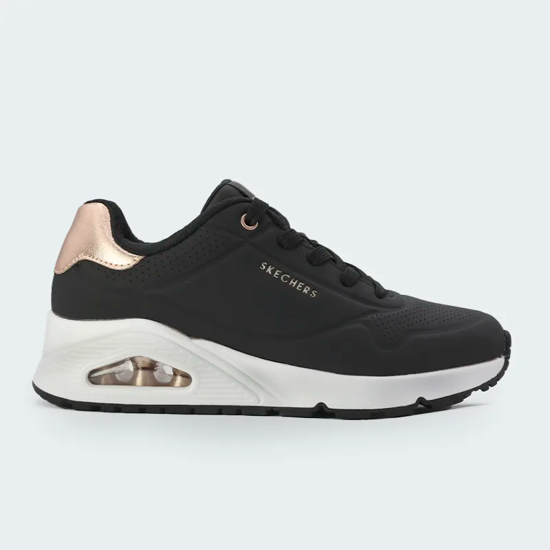 Tenis Skechers Uno Golden Air Negro Mujer