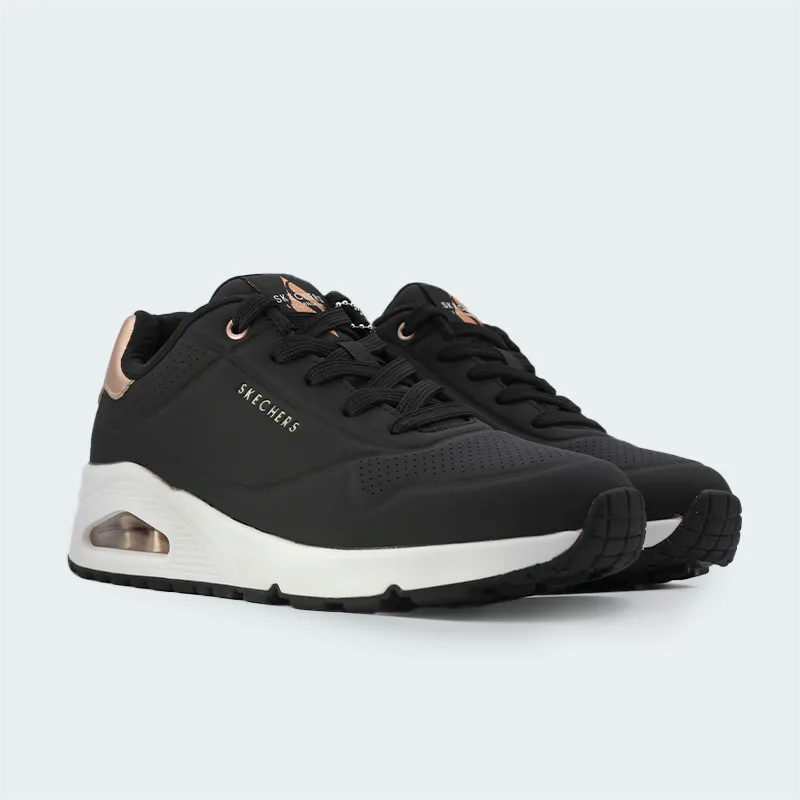 Tenis Skechers Uno Golden Air Negro Mujer