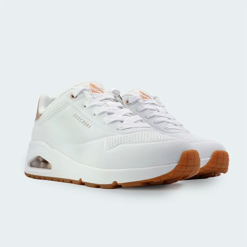 Tenis Skechers Uno Golden Air Blanco Mujer