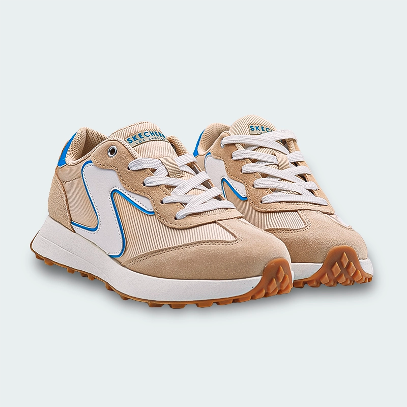 Tenis Skechers Gusto Beige Mujer