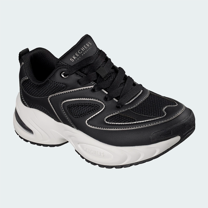 Tenis Skechers Street UNO Ryze Negro Mujer