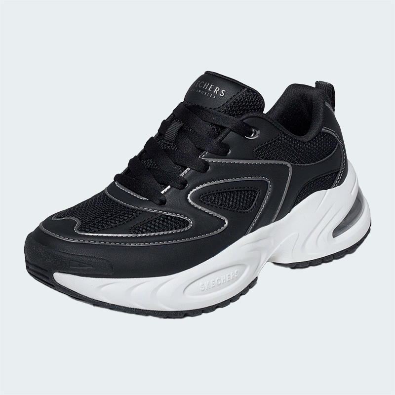 Tenis Skechers Street UNO Ryze Negro Mujer