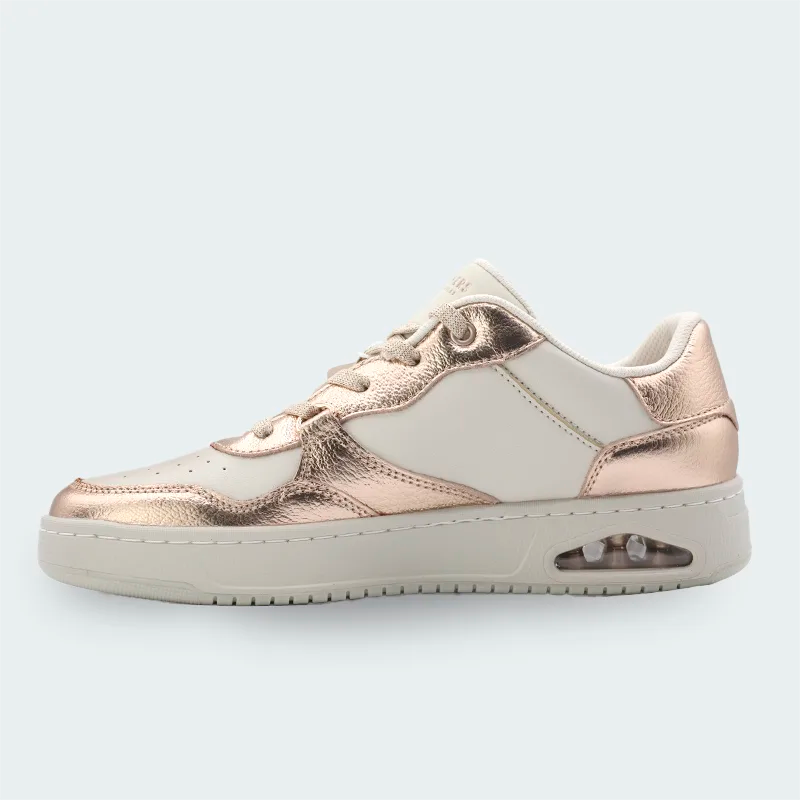 Tenis Skechers Mujer Uno Ctl Air-CooledMF Oro Rosa Mujer