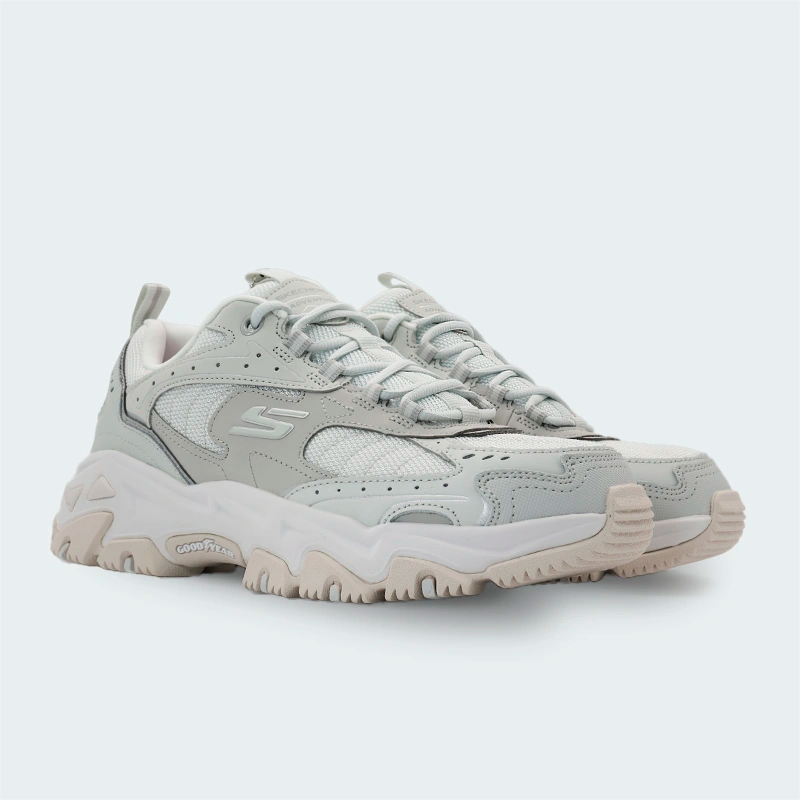 Tenis Skechers D'Lites Hiker Gris Mujer