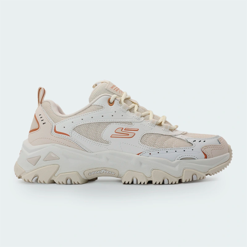Tenis Skechers D'Lites Hiker Beige Mujer