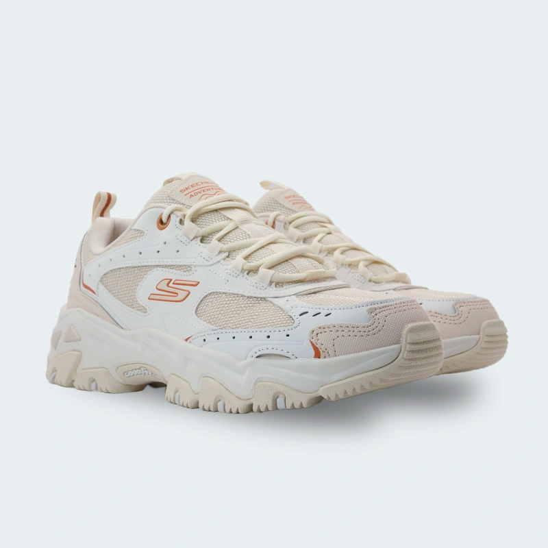 Tenis Skechers D'Lites Hiker Beige Mujer