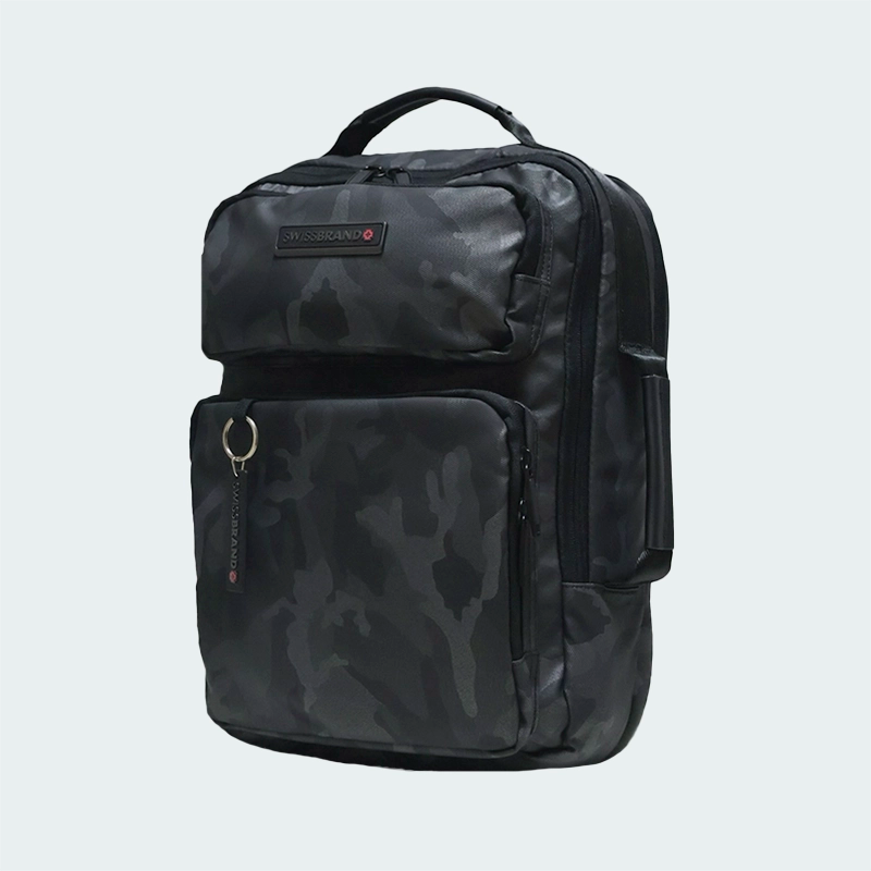 Morral Swissbrand Hanover Gris Negro