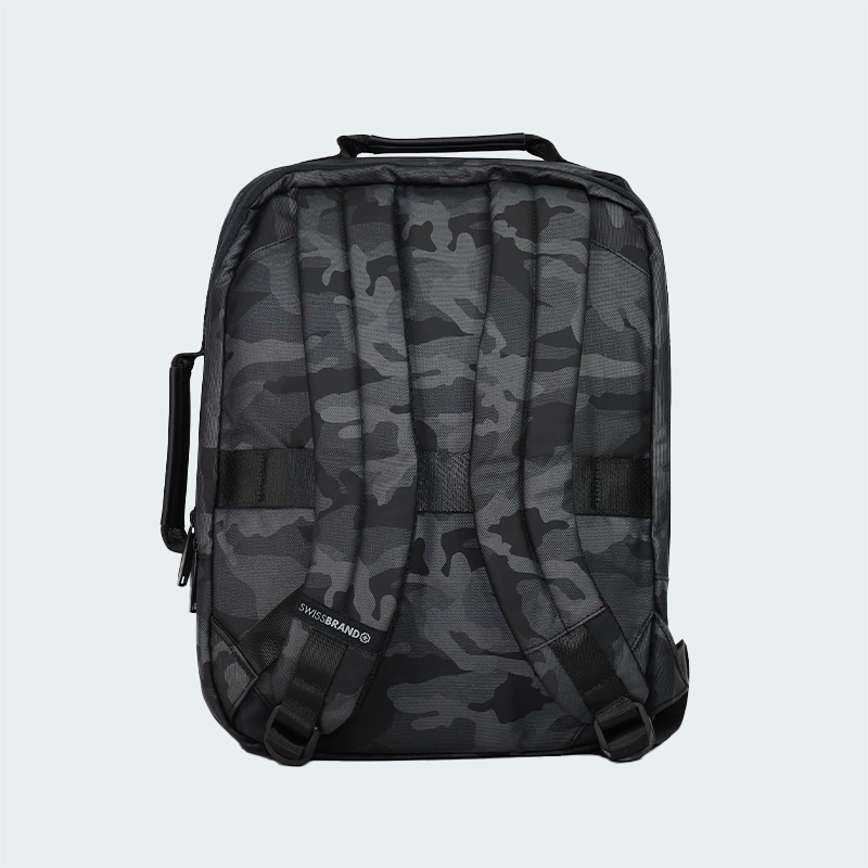 Morral Swissbrand Hanover Gris Negro