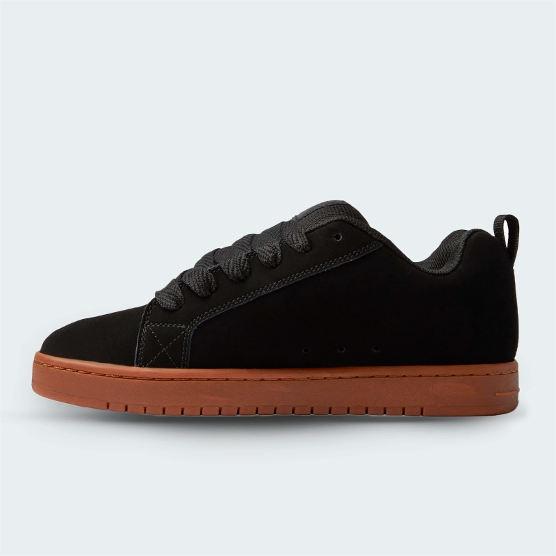 Tenis DC Shoes Court Graffik Negro Café Hombre