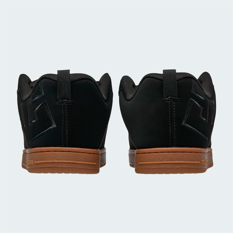 Tenis DC Shoes Court Graffik Negro Café Hombre