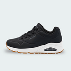 Tenis Skechers Uno Stand On Air Blanco y Negro Mujer