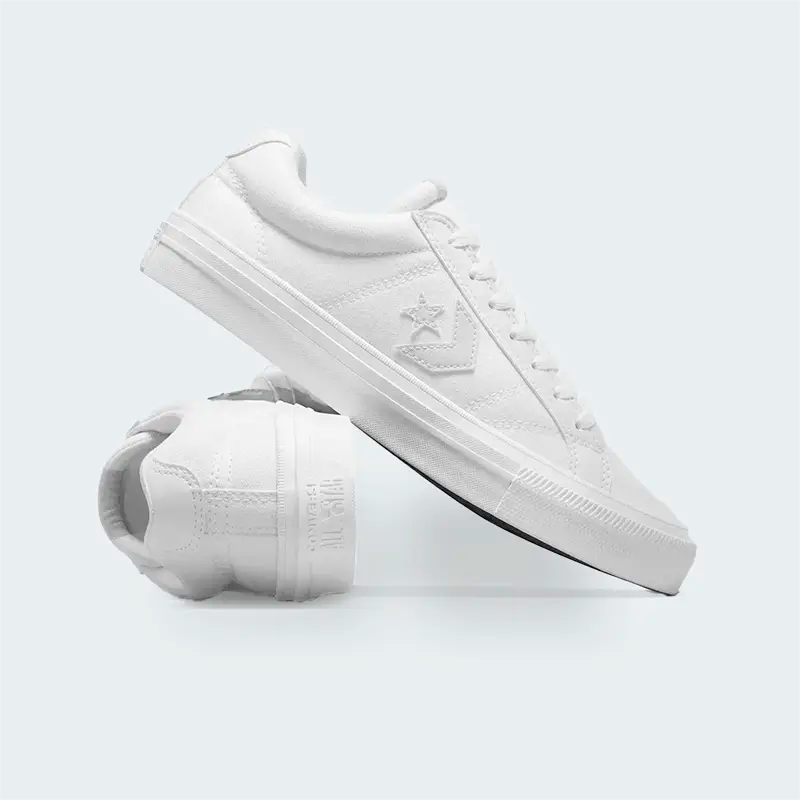 Tenis Converse Sport Casual Low Leather Blanco Hombre