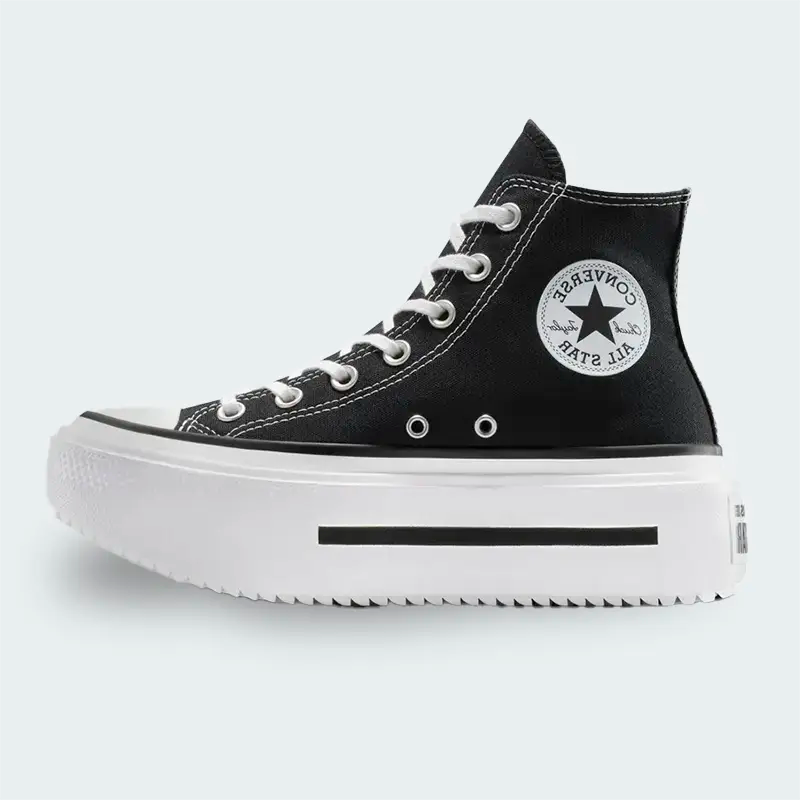 Tenis Converse Double Stack Negro Mujer
