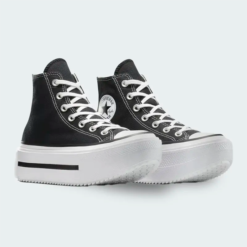 Tenis Converse Double Stack Negro Mujer