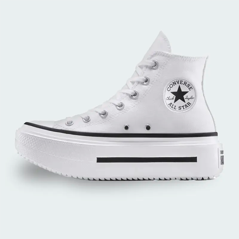 Tenis Converse Double Stack Blanco Mujer