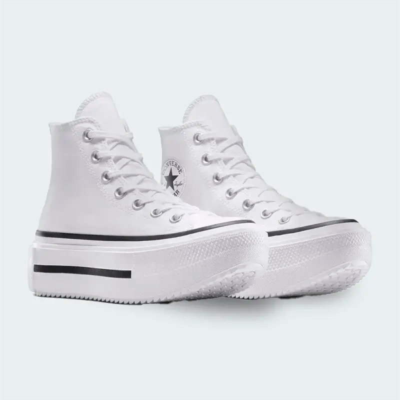 Tenis Converse Double Stack Blanco Mujer