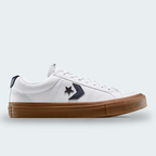 Tenis Converse Sport Casual Blanco Negro Blanco Hombre