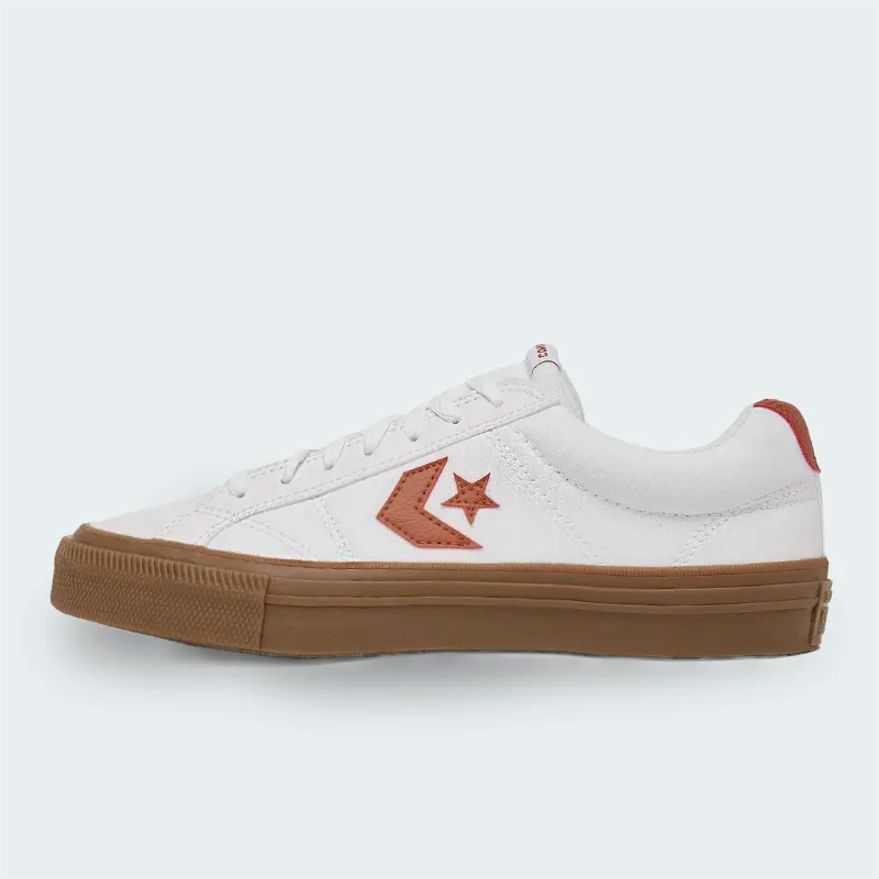 Tenis Converse Sport Casual Blanco Rojo Hombre