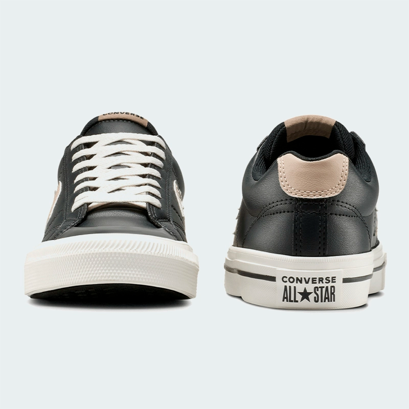 Tenis Converse Sport Casual Negro Beige Hombre
