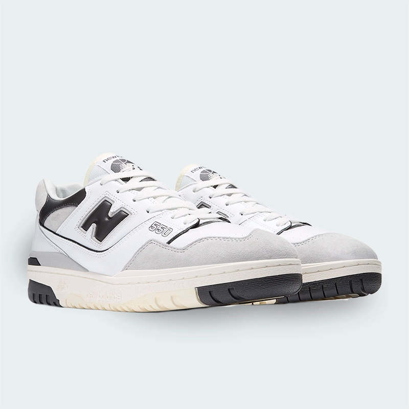 Tenis New Balance 550 Blanco Gris Hombre