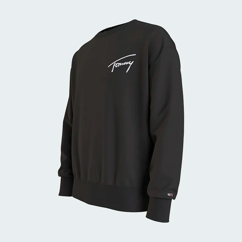 Buzo Tommy Hilfiger Signature Crew Negro Hombre