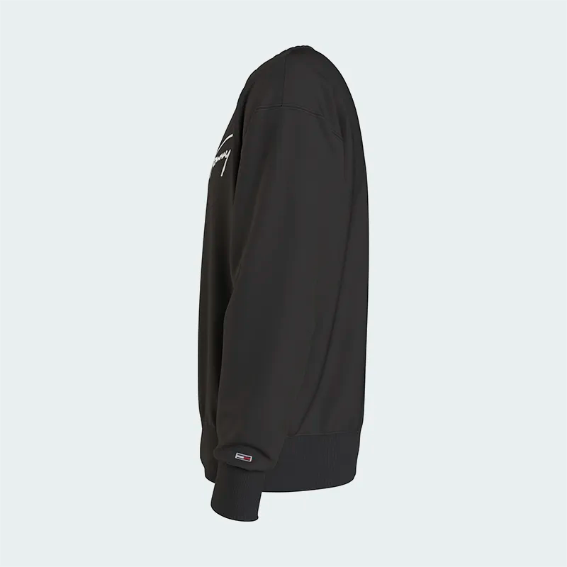 Buzo Tommy Hilfiger Signature Crew Negro Hombre