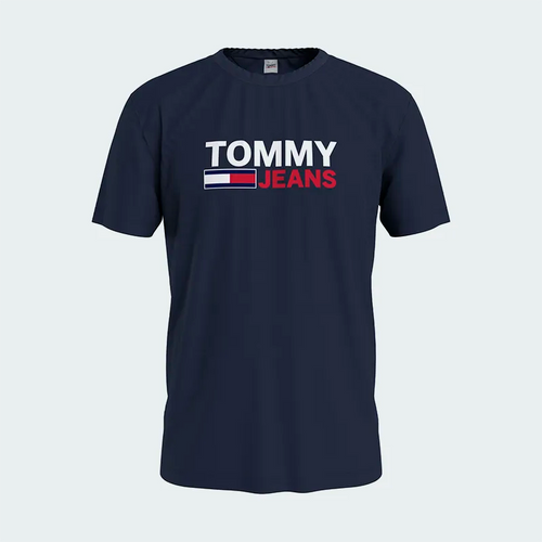 Camiseta Tommy Hilfiger Corp Logo Azul Hombre