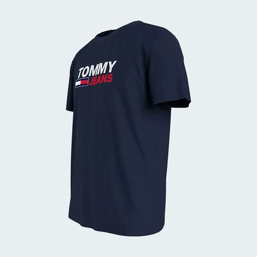 Camiseta Tommy Hilfiger Corp Logo Azul Hombre
