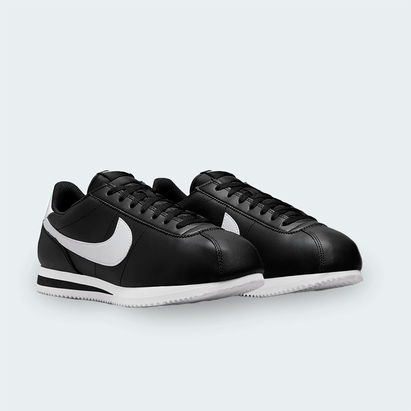 Tenis Nike Cortez Leather Negro Hombre