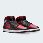 Tenis Nike Air Jordan 1 Mid Rojo Negro Hombre
