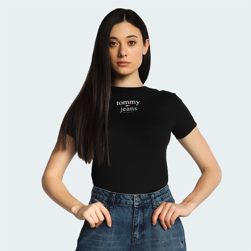 Camiseta Tommy Hilfiger High Negro Mujer