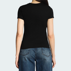 Camiseta Tommy Hilfiger High Negro Mujer