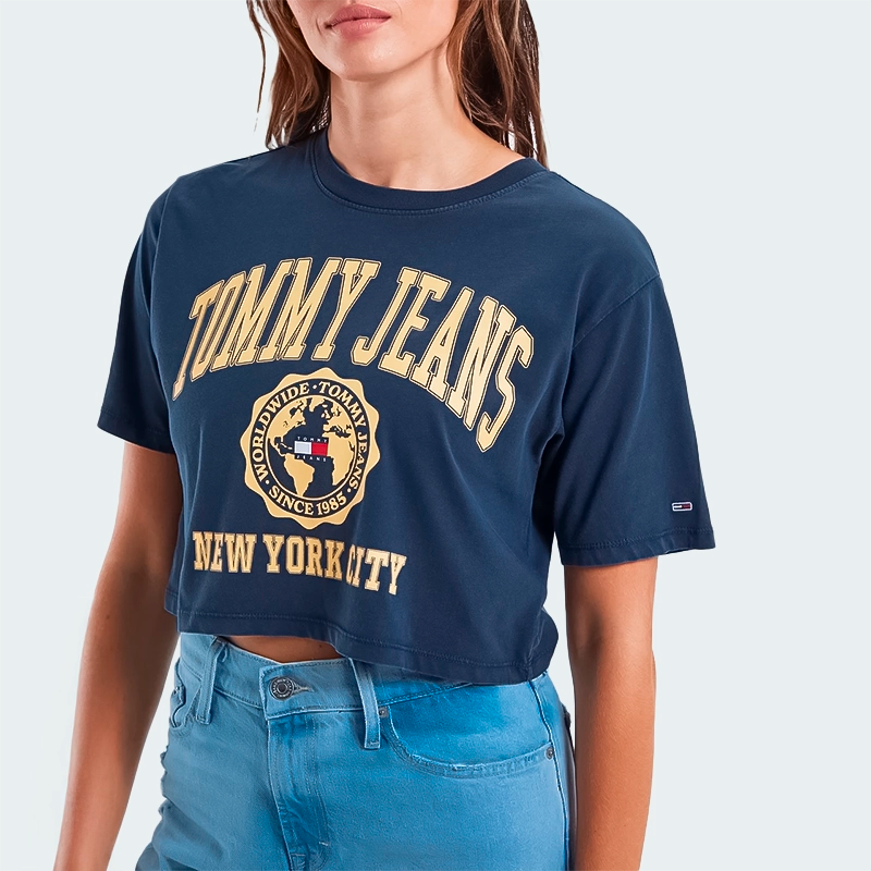 Camiseta Tommy Hilfiger TJ College Navy Mujer