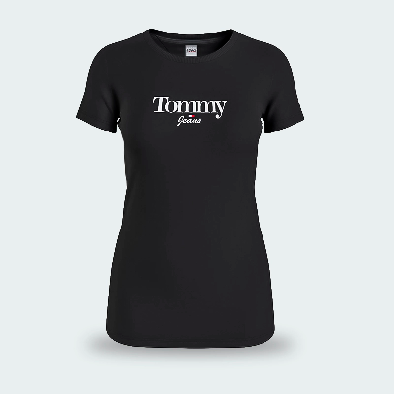 Camiseta Tommy Hilfiger Essentials Fucsia Mujer