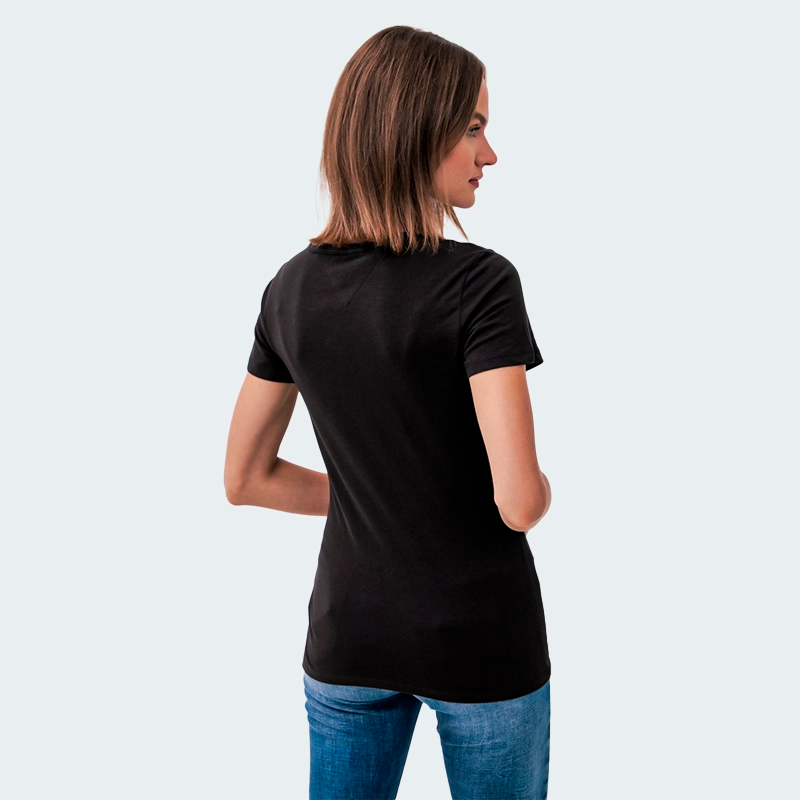 Camiseta Tommy Hilfiger Essentials Fucsia Mujer