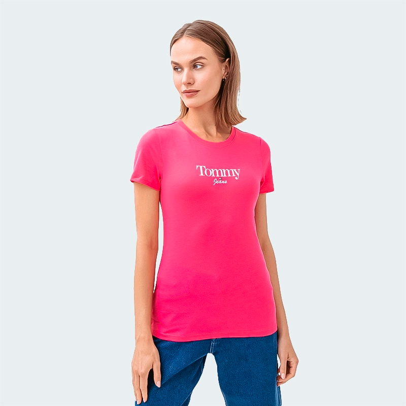 Camiseta Tommy Hilfiger Essentials Negro Mujer