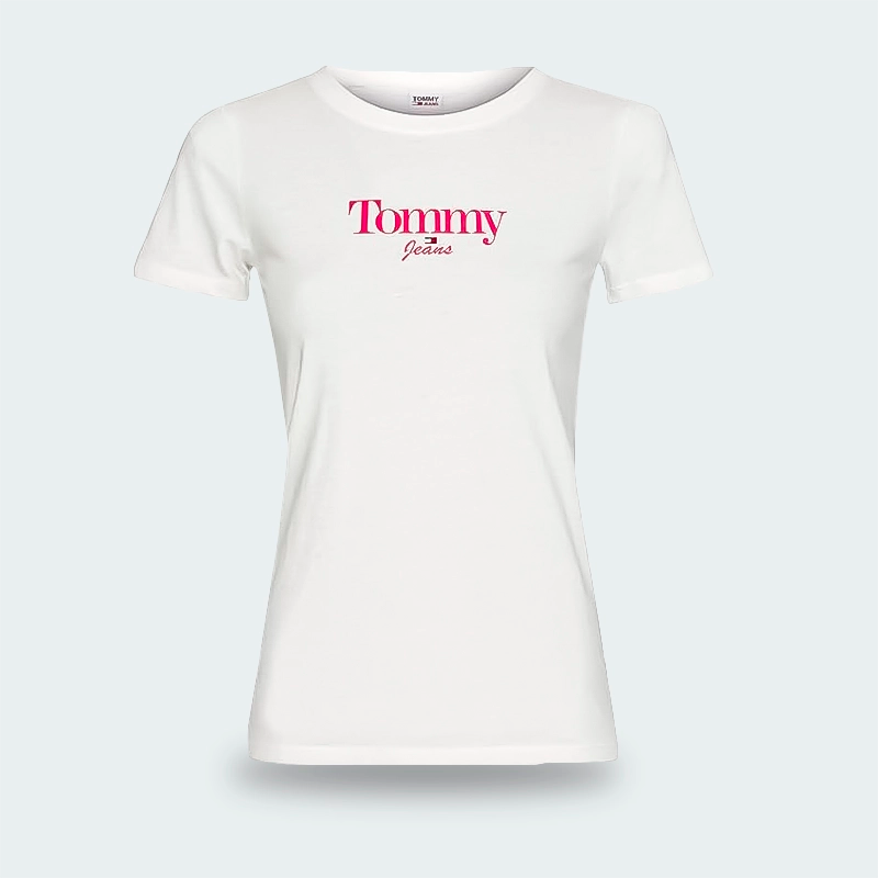 Camiseta Tommy Hilfiger Essentials Blanco Mujer