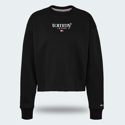 Buzo Tommy Jeans Relaxed Fit Negro Mujer