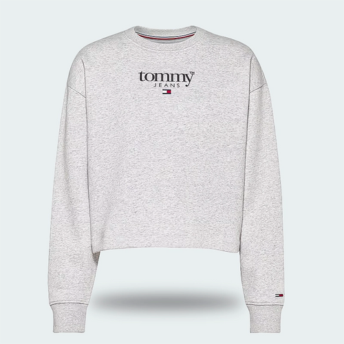 Buzo Tommy Jeans Relaxed Fit Gris Mujer