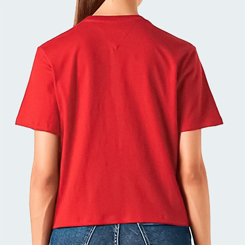 Camiseta Tommy Jeans Classic Essential Negro Dama