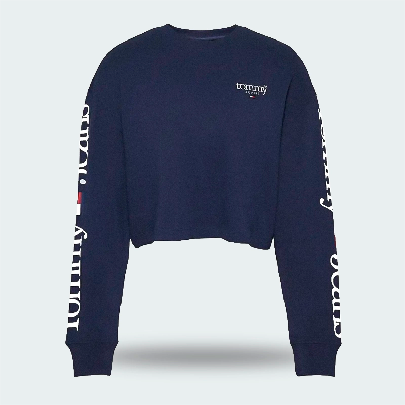 Camibuzo Tommy Jeans Modern Cropped Oversize Para Dama